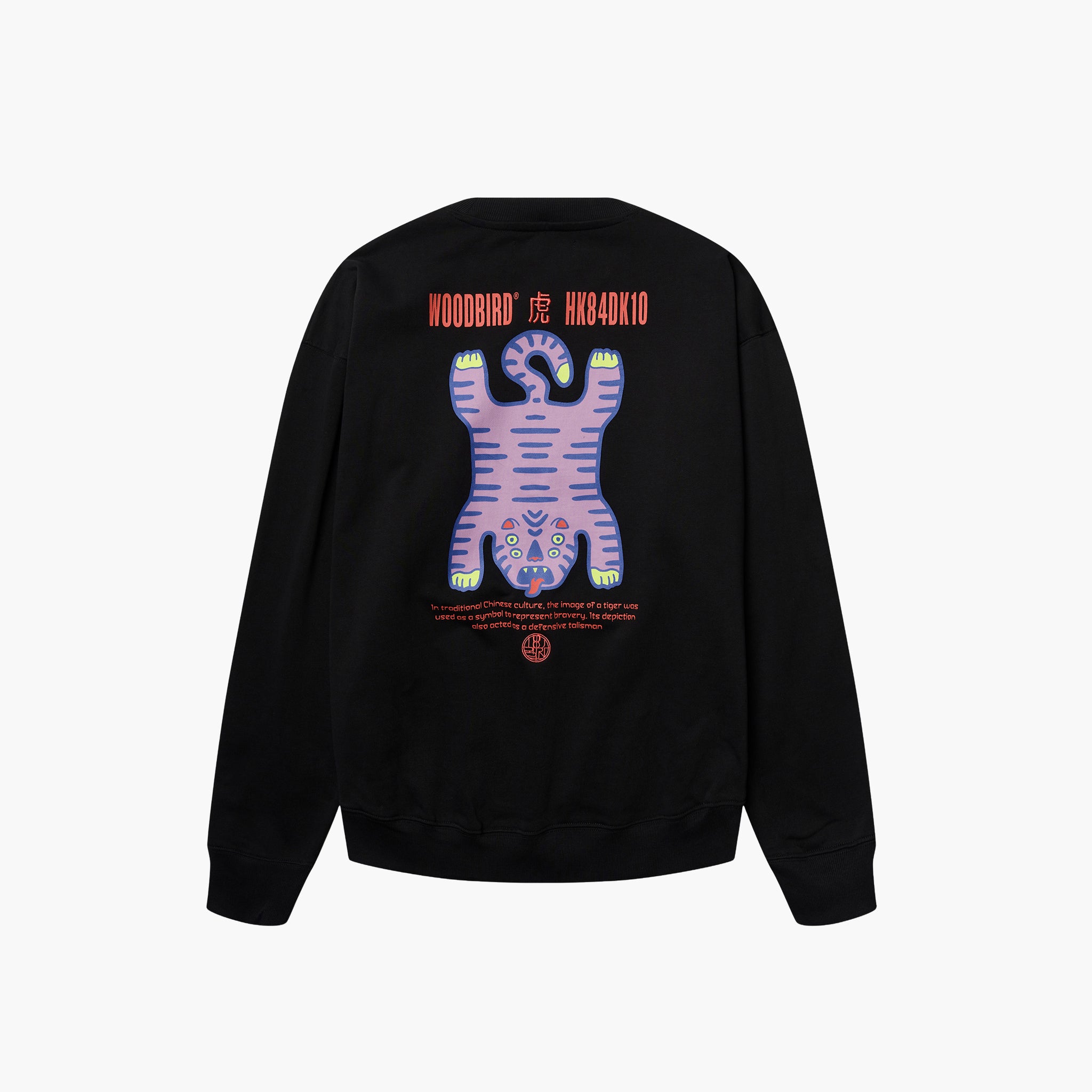 Woodbird WBDuke Tiger Crew - Black