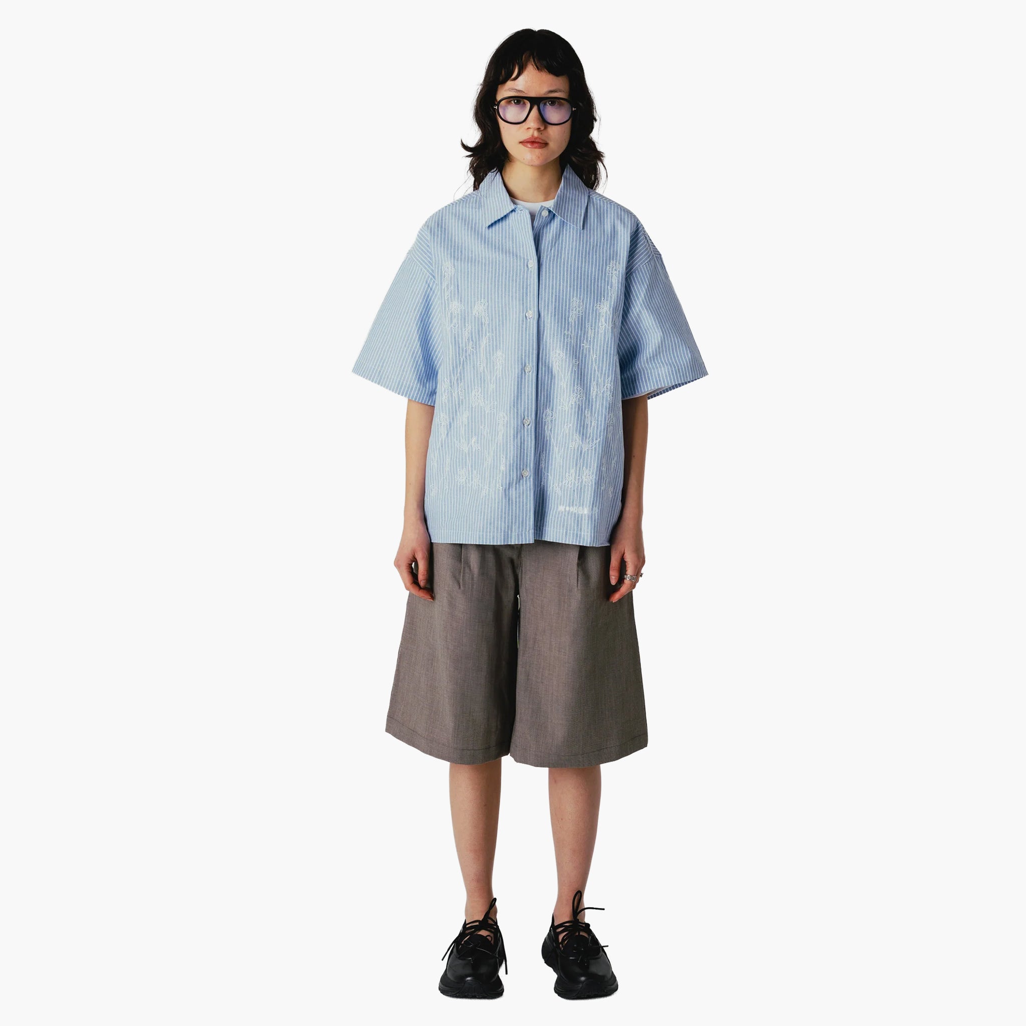 Woodbird WBFang Ox Flower Shirt - Light Blue