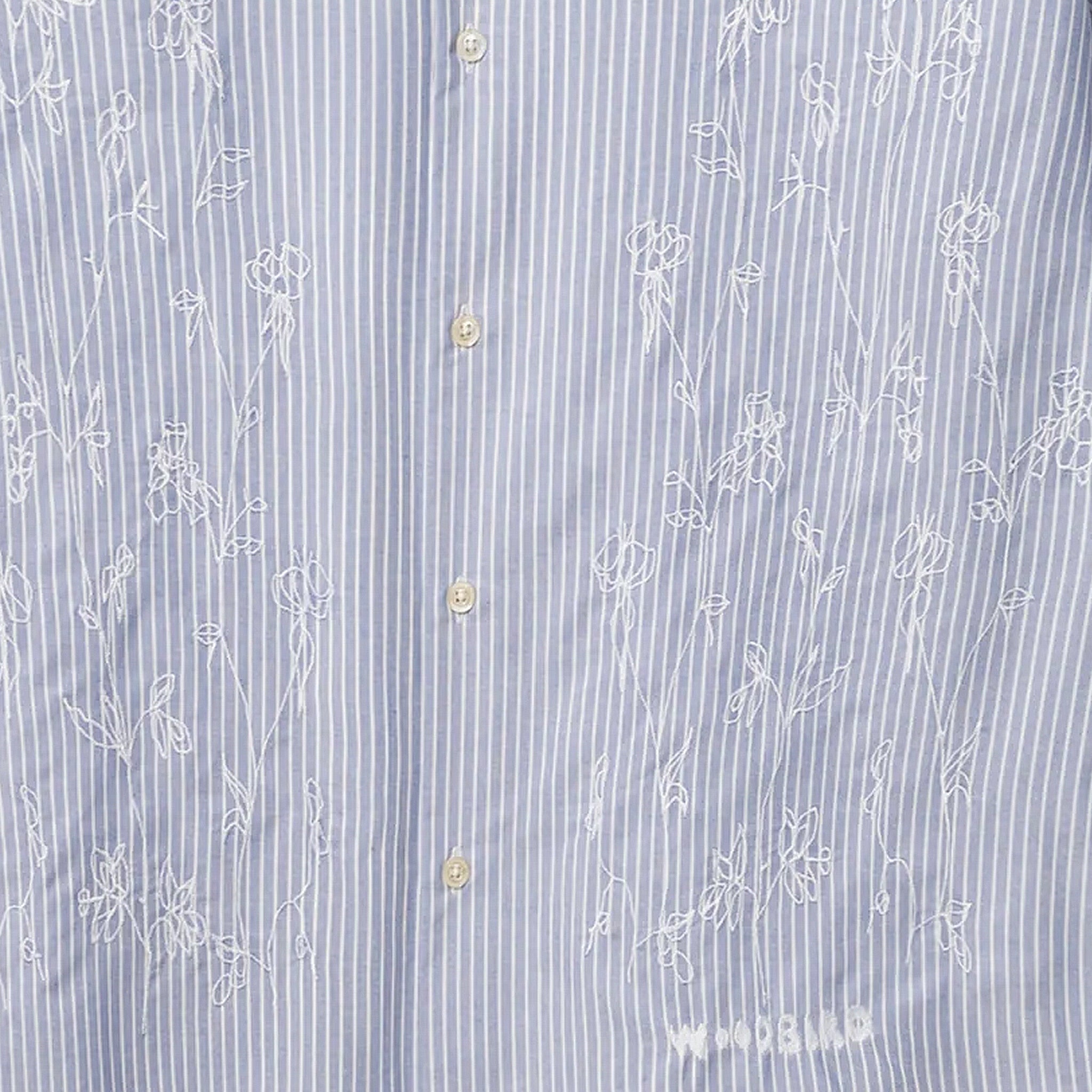 Woodbird WBFang Ox Flower Shirt - Light Blue