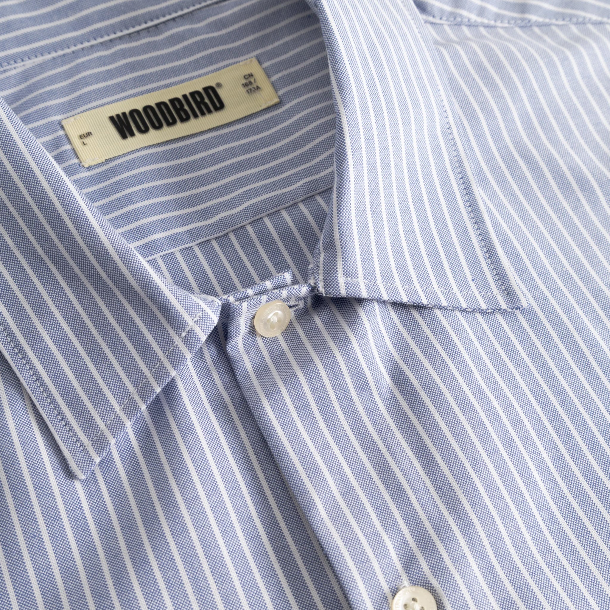 Woodbird WBFang Ox Flower Shirt - Light Blue