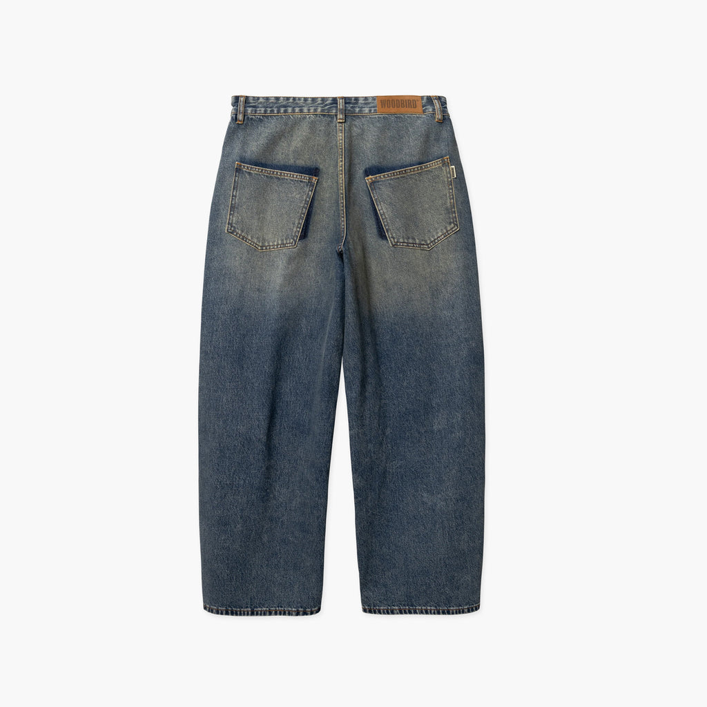 Woodbird WBGhat Twisted Jeans - Blue Vintage