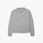 Woodbird WBHua Fluffy Crew - Grey Melange
