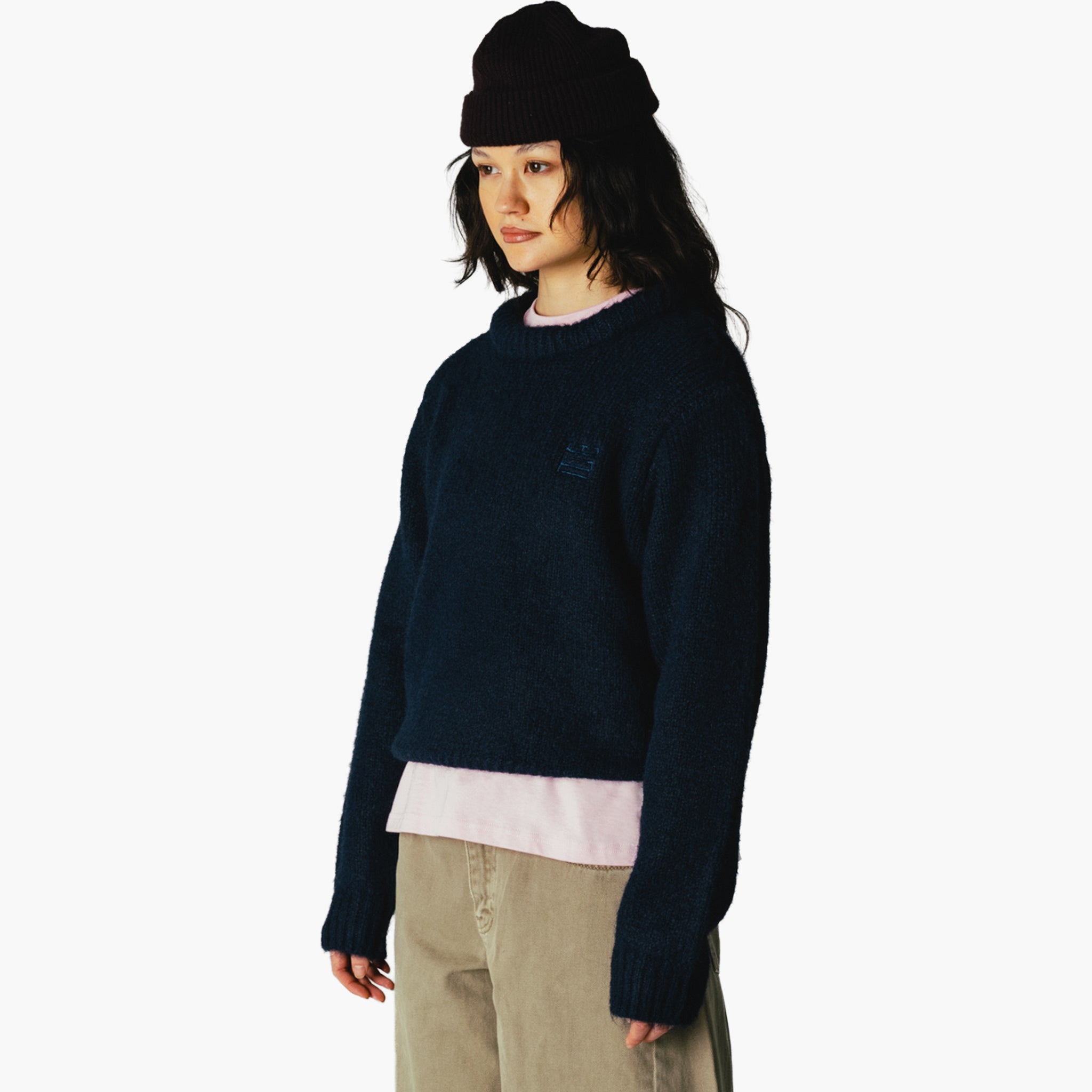 Woodbird WBHua Fluffy Crew - Navy