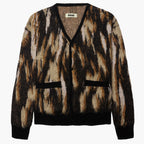 Woodbird WBOni Multi Cardigan - Sand Black