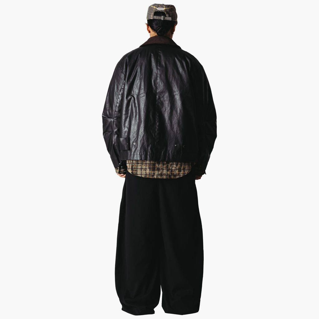 Woodbird WBPing Waxed Short Jacket - Black