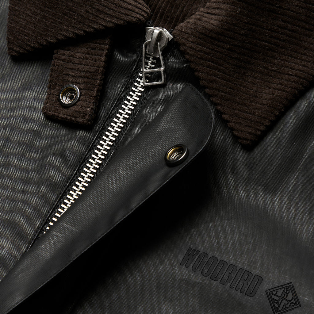 Woodbird WBPing Waxed Short Jacket - Black