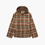 Woodbird WBSheng Zip Hoodie Jacket - Burnt Red / Sand