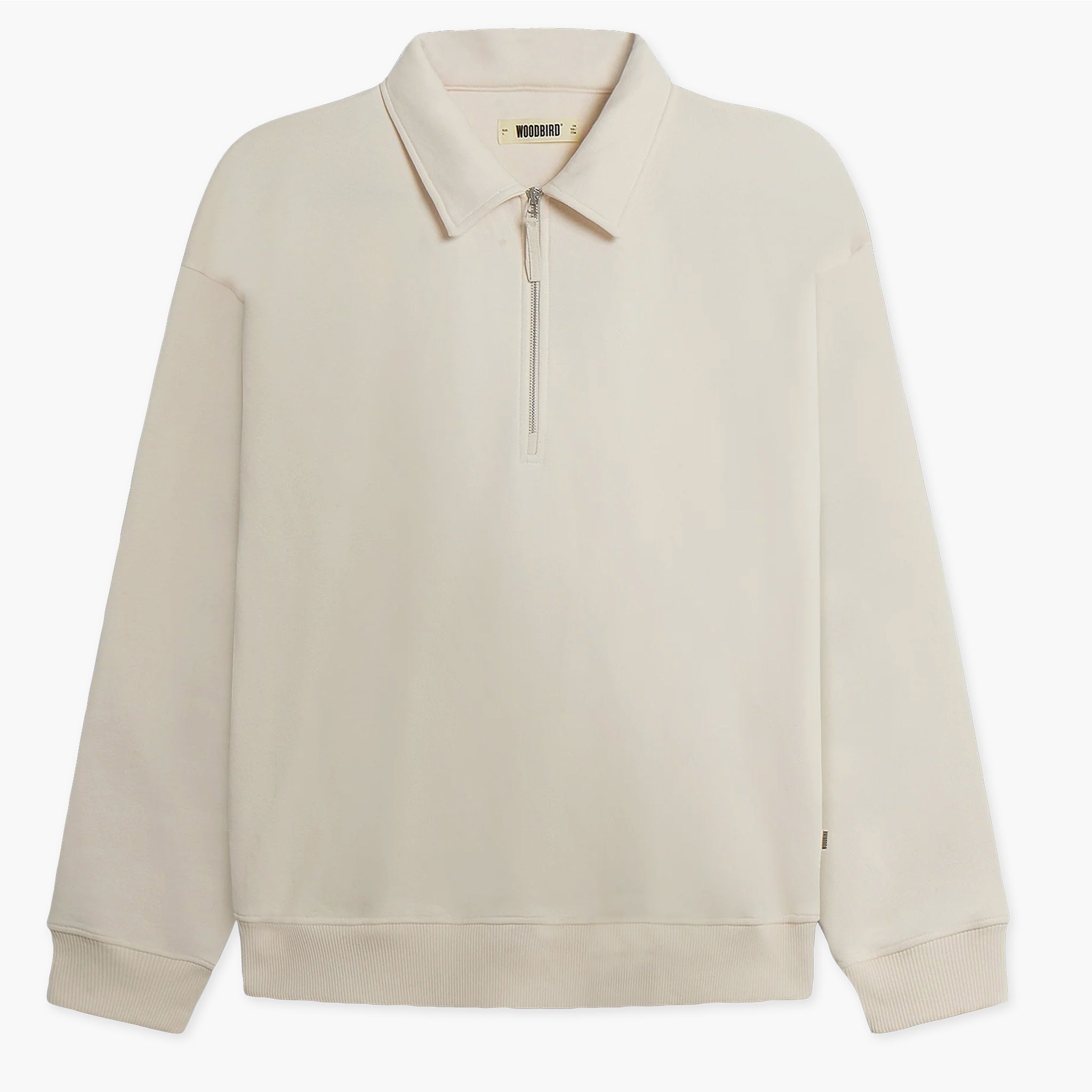 Woodbird WBTom Zip Polo - Off White