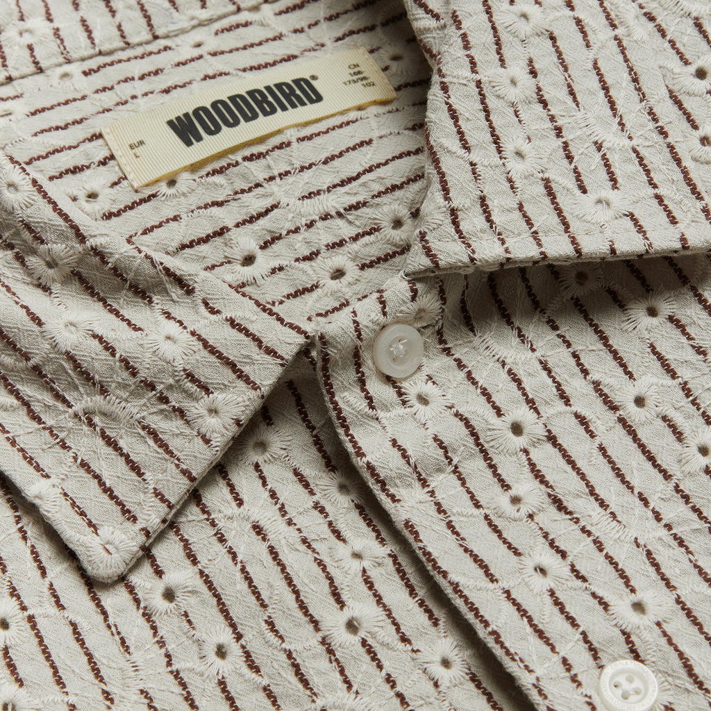 Woodbird WBWang J Sleeve Shirt - Off White