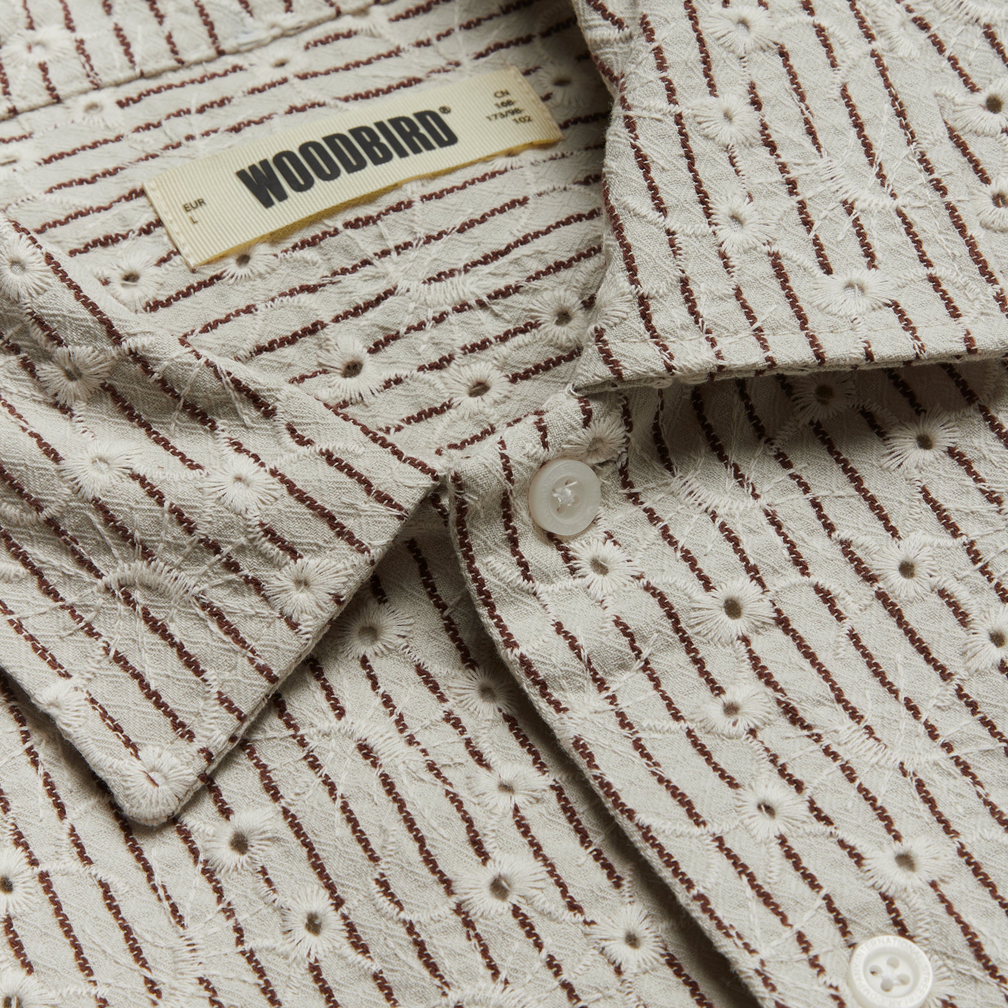 Woodbird WBWang J Sleeve Shirt - Off White