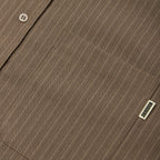 Woodbird WBXing HB Stripe Shirt - Dark Olive