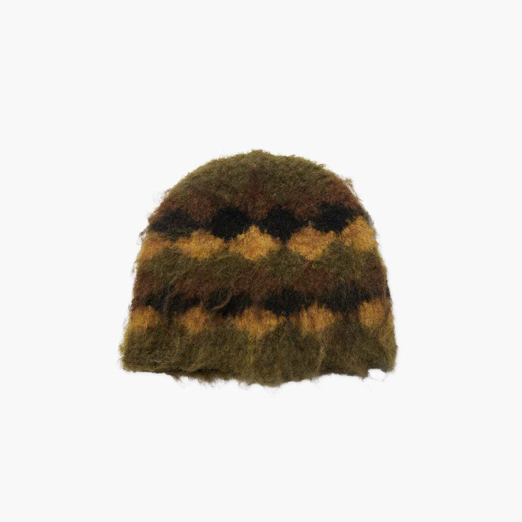 Woodbird WBYan Check Hairy Beanie - Black