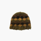 Woodbird WBYan Check Hairy Beanie - Black