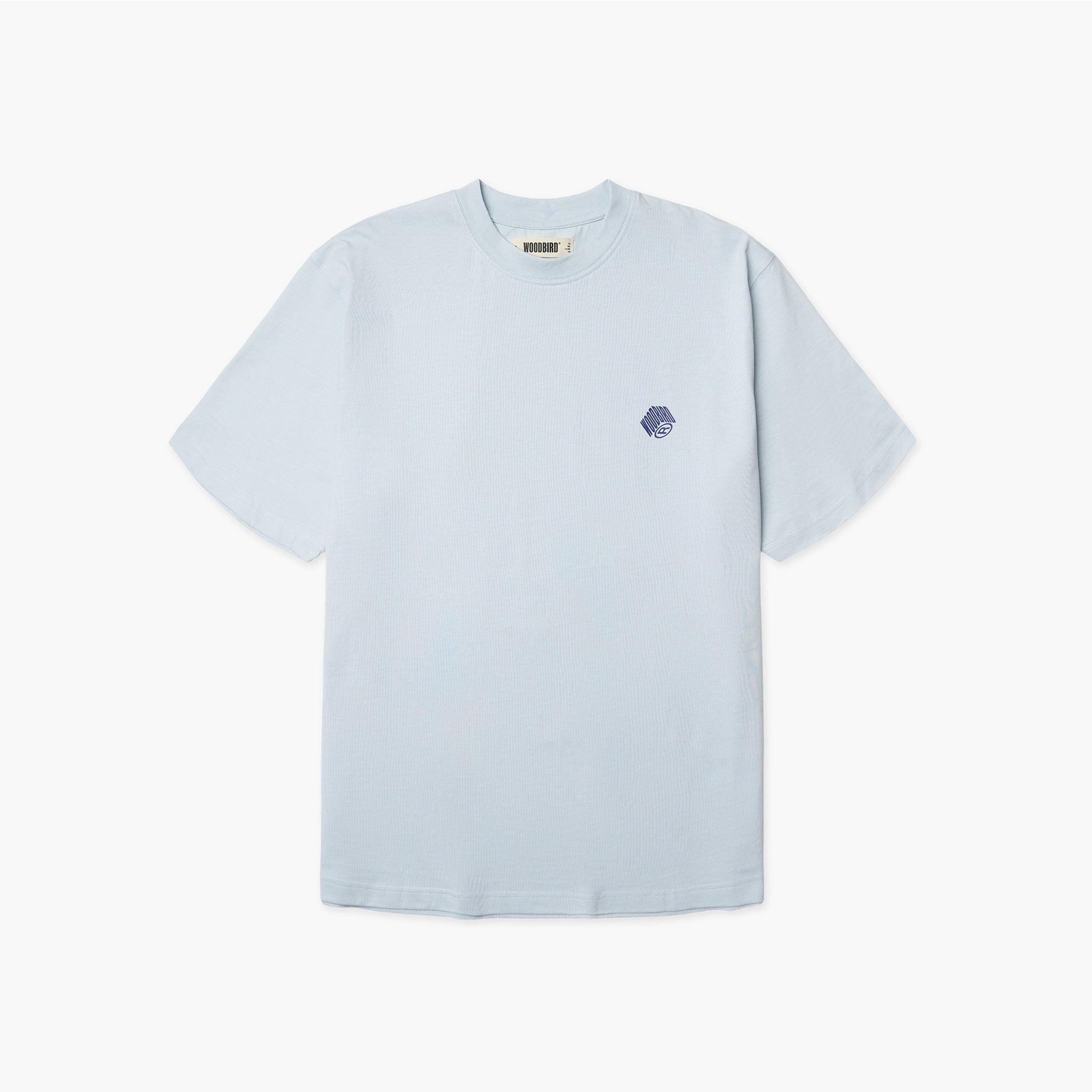 Woodbird WBBaine Carp Tee Dusty Blue